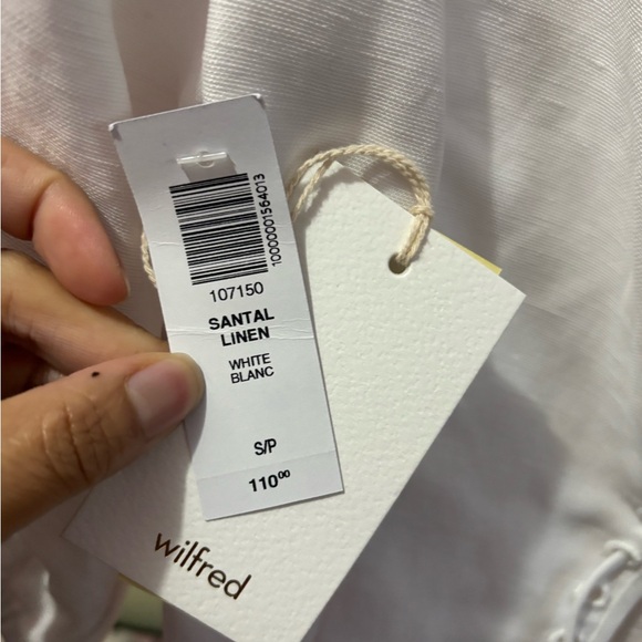 BNWT $110 Wilfred Santal Linen Blouse Small - Picture 5 of 7